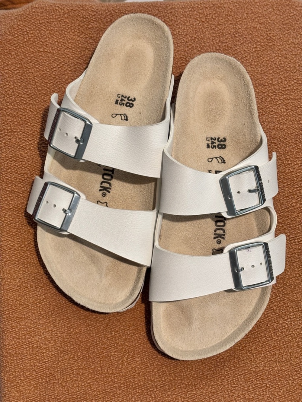 Birkenstock Arizona Sandals, Size-38
Women’s-7, men’s-5, New